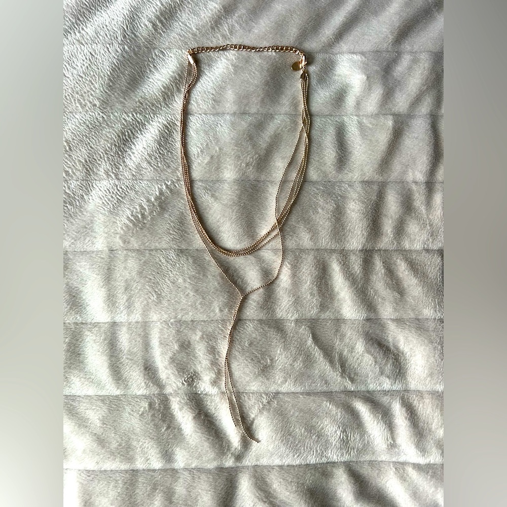 Rose Gold Y Necklace